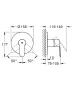 Grohe Eurostyle Cosmopolitan falsík alatti zuhanycsaptelep 24051002