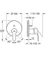 Grohe Eurostyle Cosmopolitan falsík alatti zuhanycsaptelep 24052002