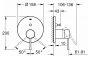 Grohe Essence falsík alatti csaptelep, szálcsiszolt rose arany 24058DL1