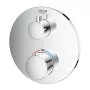 Grohe Grohtherm falsík alatti termosztátos zuhanycsaptelep, króm 24075000