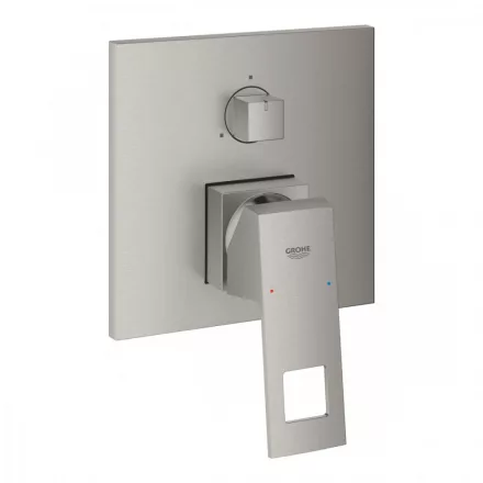 Grohe Eurocube egykaros keverő 3-utas váltóval, rozsdamentes acél hatású 24094DC0