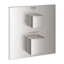  Grohe Grohtherm Cube termosztátos zuhanycsaptelep, rozsdamentes acél hatású 24153DC0
