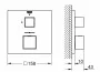 Grohe Grohtherm Cube termosztátos zuhanycsaptelep, rozsdamentes acél hatású 24153DC0