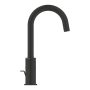 Grohe QuickFix Start egykaros mosdó csaptelep L méret húzórudas lefolyógarnitúrával, matt fekete 242032432