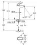 Grohe Euroeco mosdócsaptelep XL-es méret, szabadonálló mosdótálakhoz, króm 24273001