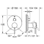 Grohe Atrio egykaros csaptelep 3 fogyasztóhoz, króm 24356000