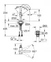 Grohe Atrio egykaros mosdócsaptelep M méret, króm 24363000