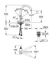 Grohe Atrio egykaros mosdócsaptelep XL-es méret, króm 24365000