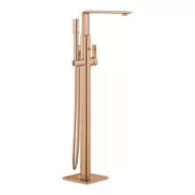   Grohe Allure egykaros kádtöltő csaptelep, padlóra szerelhető, szálcsiszolt rose arany 25222DL1
