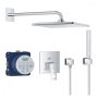 Grohe Eurocube rejtett zuhanyrendszer Rainshower Mono 310 Cube fejzuhannyal, króm 25238000