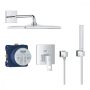 Grohe Eurocube rejtett zuhanyrendszer Rainshower Mono 310 Cube fejzuhannyal, króm 25238000