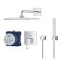 Grohe Eurocube rejtett zuhanyrendszer Rainshower Mono 310 Cube fejzuhannyal, króm 25238000