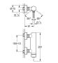 Grohe Essence egykaros zuhanycsaptelep, phantom fekete 25252KF1