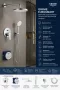Grohe EuroSmart falsík alatti zuhanyrendszer Tempesta 250 fejzuhannyal, króm 25288000