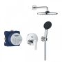 Grohe QuickFix Start Edge rejtett zuhanyrendszer Vitalio Start 250 fejzuhannyal, króm 25293000