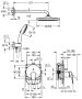 Grohe QuickFix Start Edge rejtett zuhanyrendszer Vitalio Start 250 fejzuhannyal, króm 25293000