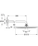 Grohe Rainshower Cosmopolitan 310 fejzuhany zuhanykarral, grafit 26066A00