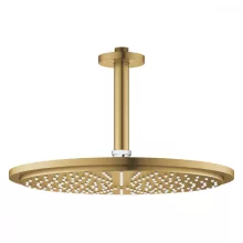   Grohe Rainshower Cosmopolitan 310 mennyezeti fejzuhany, 1 funkciós, zuhanykarral, szálcsiszolt világos arany 26067GN0