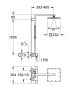 Grohe Euphoria Cube 230 zuhanyrendszer termosztátos csapteleppel, króm 26087000