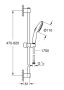 Grohe Tempesta 110 zuhanyszett 2 funkciós kézizuhannyal, 60 cm-es zuhanyrúd, matt fekete 261622433