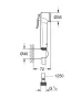 Grohe QuickFix Vitalio Trigger Spray bidé kézizuhany szett, króm 26175001