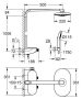 Grohe Rainshower System SmartControl Duo 360 termosztátos zuhanyrendszer, króm 26250000