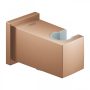 Grohe Euphoria Cube fali zuhanycsatlakozó zuhanytartóval, szálcsiszolt rose arany 26370DL0