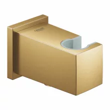   Grohe Euphoria Cube fali zuhanycsatlakozó zuhanytartóval, szálcsiszolt világos arany 26370GN0