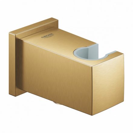 Grohe Euphoria Cube fali zuhanycsatlakozó zuhanytartóval, szálcsiszolt világos arany 26370GN0