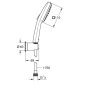 Grohe QuickFix Vitalio Comfort 110 kádszett, 2 féle vízsugárral, matt fekete 263992431