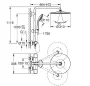 Grohe QuickFix Vitalio Joy System 310 zuhanyrendszer termosztátos csapteleppel matt fekete 264002431