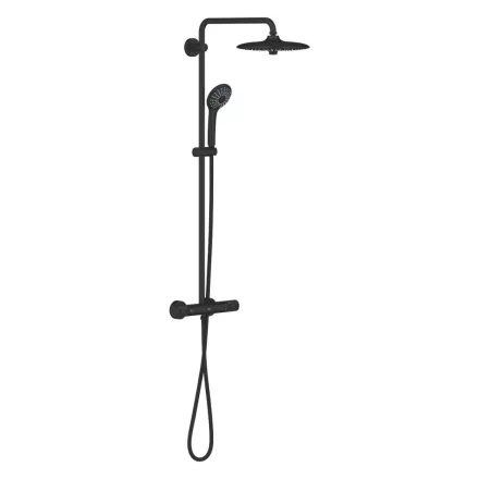 Grohe QuickFix Vitalio Joy System 260 zuhanyrendszer termosztátos csapteleppel matt fekete