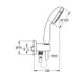 Grohe Tempesta 100 zuhanygarnitúra 2 funckiós kézizuhannyal, króm 26406001