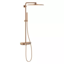   Grohe Euphoria SmartControl 310 Cube Duo termosztátos zuhanyrendszer, szálcsiszolt rose arany 26508DL0