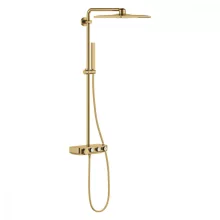   Grohe Euphoria SmartControl 310 Cube Duo termosztátos zuhanyrendszer, szálcsiszolt világos arany 26508GN0