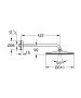 Grohe Rainshower Mono 310 fejzuhany, zuhanykarral 422 mm, arany 26558GL0