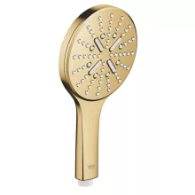   Grohe Rainshower SmartActive 130 kézizuhany, 3 funkciós, szálcsiszolt világos arany 26574GN0