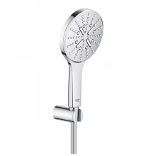   Grohe Rainshower SmartActive 130 26581000, Falitartós zuhanygarnitúra, 3 féle vízsugaras kézizuhannyal