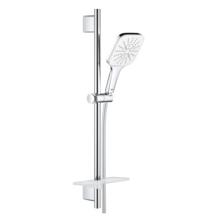 Grohe Rainshower SmartActive 130 Cube zuhanyszett 3 funkciós kézizuhannyal, hold fehér 26584LS0