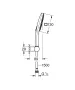 Grohe Rainshower SmartActive 130 Cube kádszett 3 funkciós kézizuhannyal, hold fehér 26588LS0