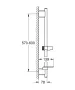 Grohe Rainshower SmartActive zuhanyrúd 600 mm, króm 26602000