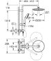 Grohe Tempesta System 250 zuhanyrendszer termosztátos csapteleppel, króm 26670001