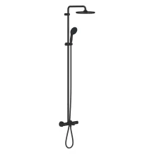  Grohe Tempesta System 250 zuhanyrendszer termosztátos csaptelep kádtöltővel, matt fekete 266722431