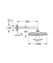 Grohe Tempesta 250 Cube fejzuhany 380 mm zuhanykarral, matt fekete 266872430