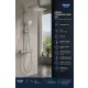 Grohe Tempesta Cosmopolitan System 250 Cube falra szerelhető termosztátos zuhanyrendszer, króm 26689001