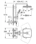 Grohe Tempesta System 250 Cube termosztátos zuhanyrendszer, matt fekete 266892431