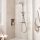 Grohe QuickFix Vitalio Start 250 Cube termosztátos zuhanyrendszer, króm 26696000