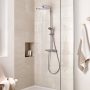 Grohe QuickFix Vitalio Start 250 Cube termosztátos zuhanyrendszer, króm 26696000