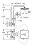 Grohe QuickFix Vitalio Start 250 Cube termosztátos zuhanyrendszer, króm 26696000