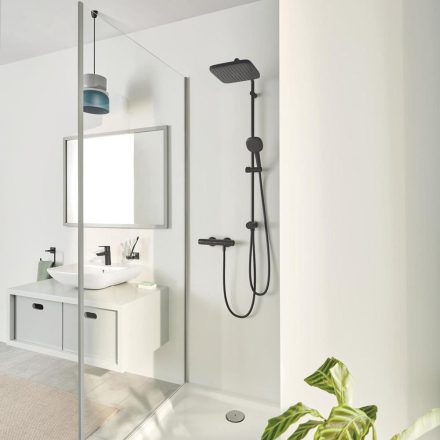 Grohe Vitalio Comfort 250 Flex zuhanyrendszer diverterrel, matt fekete 266982431